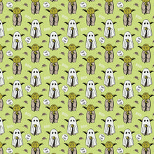 Load image into Gallery viewer, Character Halloween IV - Yoda Boo the Force - Green Fabric - 1/2 Meter - Cotton Fabric