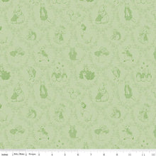 Charger l'image dans la galerie, Peter Rabbit and Friends Toile - Green Fabric - 1/2 Meter - Cotton Fabric