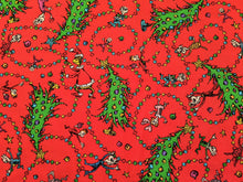 Load image into Gallery viewer, How the Grinch Stole Christmas 22569 Red Robert Kaufman - 1/2 Meter - Cotton Fabric