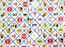 Load image into Gallery viewer, CatR Building Crew White - Fabric - 1/2 Meter - Cotton Fabric