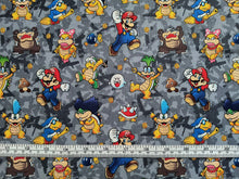 Charger l'image dans la galerie, Nintendo Mario and Villains Fabric - 1/2 Meter - Cotton Fabric