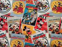 Load image into Gallery viewer, Mickey Retro Posters - Multi Fabric - 1/2 Meter - Cotton Fabric
