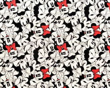 Load image into Gallery viewer, Minnie Tossed Face 85271010 02 White Fabric - 1/2 Meter - Cotton Fabric