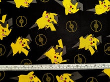 Charger l'image dans la galerie, Pokemon 74564 Black - Robert Kaufman - 1/2 Meter - Cotton Fabric