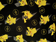 Charger l'image dans la galerie, Pokemon 74564 Black - Robert Kaufman - 1/2 Meter - Cotton Fabric