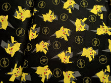 Charger l'image dans la galerie, Pokemon 74564 Black - Robert Kaufman - 1/2 Meter - Cotton Fabric