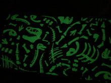 Load image into Gallery viewer, Dino Bones - Timeless Treasures - Black Fabric - 1/2 Meter - Cotton Fabric