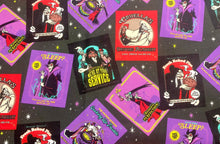 Load image into Gallery viewer, Disney Villains Mayhem Collection - Villain Posters - Charcoal Fabric - 1/2 Meter - Cotton Fabric