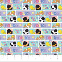 Load image into Gallery viewer, Character Nursery - Looney Tunes Sleepy Tunes - White Fabric - 1/2 Meter - Cotton Fabric