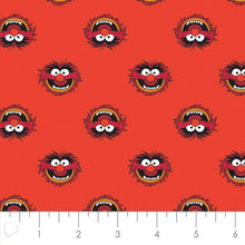 Charger l'image dans la galerie, The Muppets Animal Red Fabric - 1/2 Meter - Cotton Fabric
