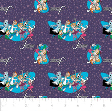 Charger l'image dans la galerie, The Jetsons - Retro Shapes - Purple Fabric - 1/2 Meter - Cotton Fabric
