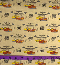 Load image into Gallery viewer, Cars Collection III by Disney-Pixar - Speed Challenge - Cream Fabric - 1/2 Meter - Cotton Fabric