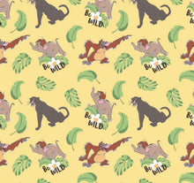 Load image into Gallery viewer, Disney Jungle Book Collection II - Be Wild - Yellow Fabric - 1/2 Meter - Cotton Fabric