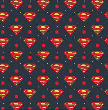 Charger l'image dans la galerie, Young DC Jr Superman Logo 23421469 04 Fabric - 1/2 Meter - Cotton Fabric