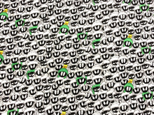 Load image into Gallery viewer, Looney Tunes II - Looney Tunes Marvin Expressions - White Fabric - 1/2 Meter - Cotton Fabric