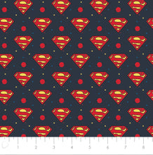 Charger l'image dans la galerie, Young DC Jr Superman Logo 23421469 04 Fabric - 1/2 Meter - Cotton Fabric