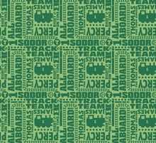 Charger l'image dans la galerie, Thomas and Friends Text Green Fabric - 1/2 Meter - Cotton Fabric
