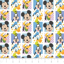 Load image into Gallery viewer, Mickey Mouse Play All Day 85271019 01 Fabric - 1/2 Meter - Cotton Fabric