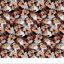 Load image into Gallery viewer, Looney Tunes - Taz Flannel Fabric - 1/2 Meter
