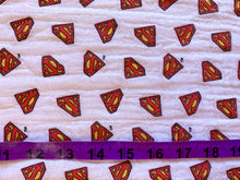 Charger l'image dans la galerie, SuperMan Logo Fabric - 1/2 Meter - Swaddle Muslin