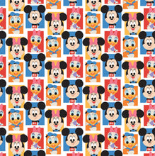 Load image into Gallery viewer, Disney - The Day of the Little World Collection - M&M and Friends - White Fabric - 1/2 Meter - Cotton Fabric