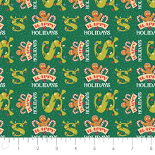 Load image into Gallery viewer, Character Winter Holiday II - Shrek Dear Santa - Green Fabric - 1/2 Meter - Cotton Fabric