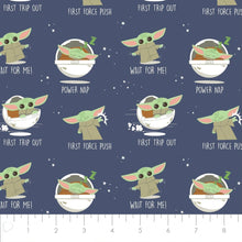 Load image into Gallery viewer, Character Nursery - Child of the Galaxy - Navy Fabric - 1/2 Meter - Cotton Fabric