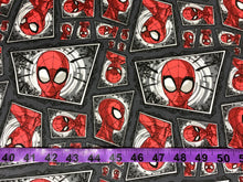 Charger l'image dans la galerie, Marvel Spiderman Comic Swirl CP71187 Fabric - 1/2 Meter - Cotton Fabric