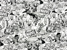Load image into Gallery viewer, Marvel Avengers Sketch CP73228 Fabric - 1/2 Meter - Cotton Fabric
