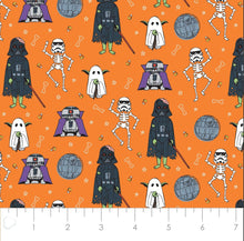 Load image into Gallery viewer, Character Halloween III - Ghost Crew - Orange Fabric - 1/2 Meter - Cotton Fabric