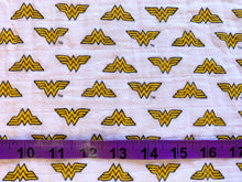 Charger l'image dans la galerie, Wonder Woman Logo Fabric - 1/2 Meter - Swaddle Muslin