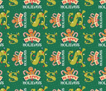 Load image into Gallery viewer, Character Winter Holiday II - Shrek Dear Santa - Green Fabric - 1/2 Meter - Cotton Fabric