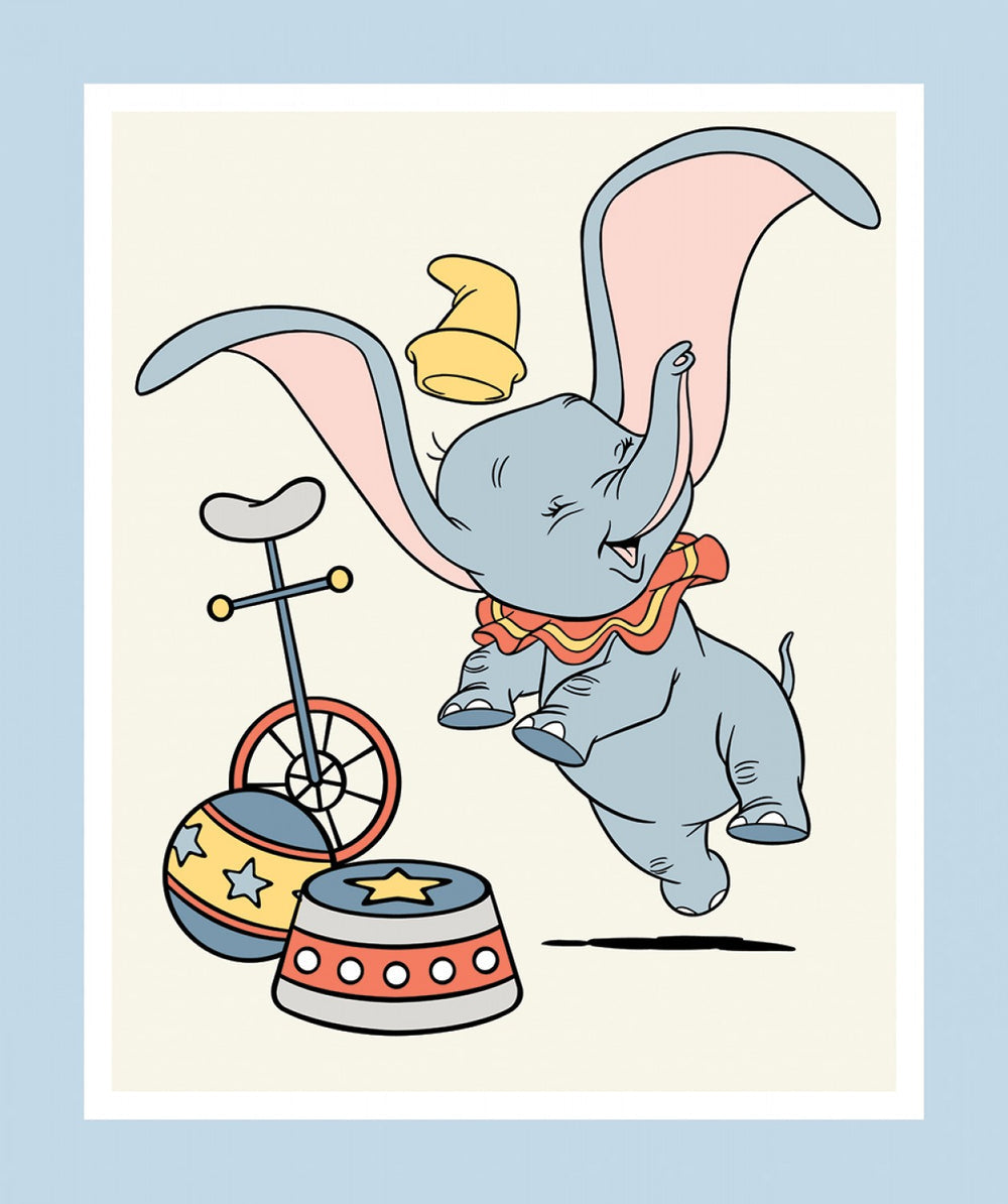 Disney Dumbo Panel - Cotton Fabric