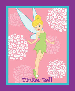 Disney Tinkerbell Panel - Cotton Fabric