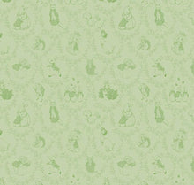 Charger l&#39;image dans la galerie, Peter Rabbit and Friends Toile - Green Fabric - 1/2 Meter - Cotton Fabric

