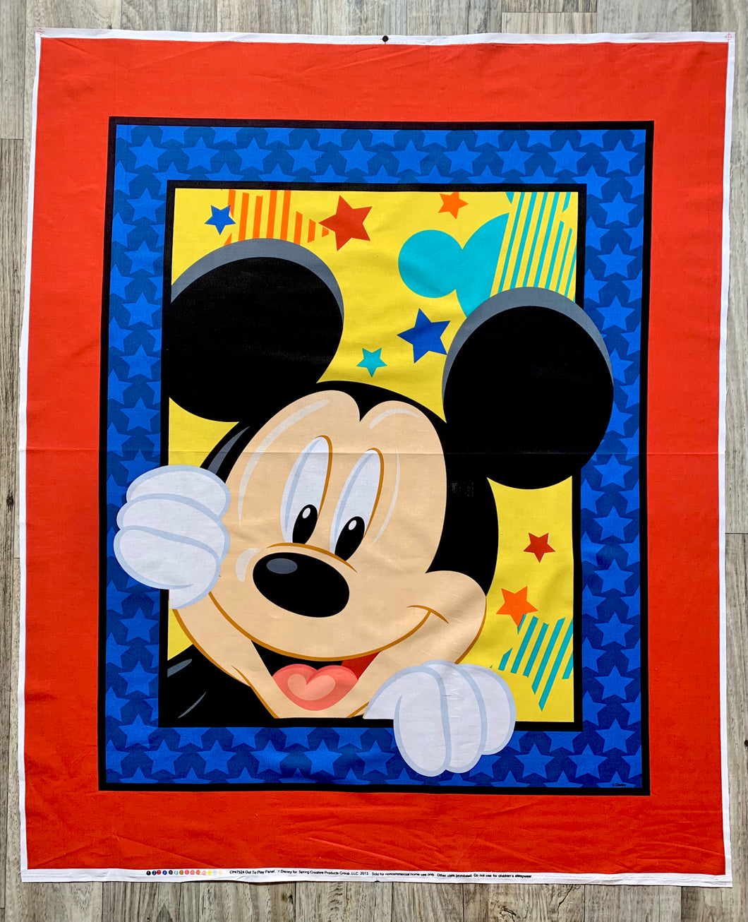 Mickey Out to Play Panel - Cotton Fabric