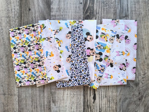 Mickey Mouse Play All Day 8PCS Fat Quarter Bundle - Cotton Fabric