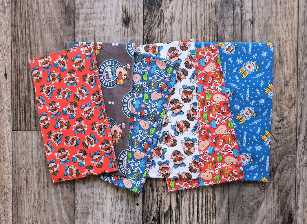 Mr Potato Head 6PCS Fat Quarter Bundle - Cotton Fabric