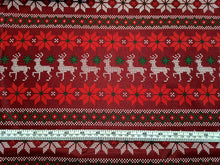 Charger l&#39;image dans la galerie, Knitted Reindeer - 1 Yard Cut - Cotton Fabric

