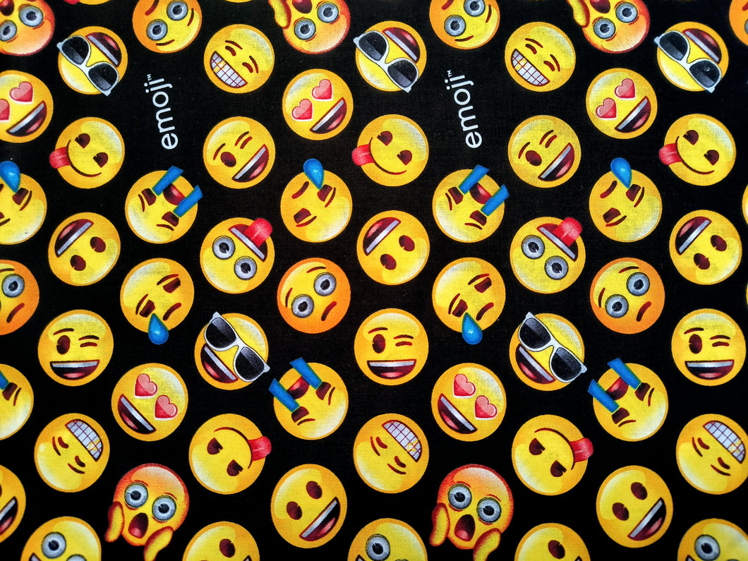 Emoji - 1 Yard Cut - Cotton Fabric