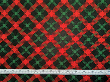 Load image into Gallery viewer, Christmas Tartan - 1 Yard Cut - Cotton Fabric
