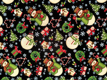 Charger l&#39;image dans la galerie, Merry Snowman - 1 Yard Cut - Cotton Fabric
