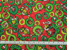 Load image into Gallery viewer, How the Grinch Stole Christmas ADE-22566 223 Red Robert Kaufman - 1/2 Meter - Cotton Fabric
