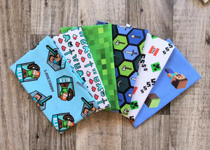 Minecraft 6 PCS Fat Quarter Bundle - Cotton Fabric