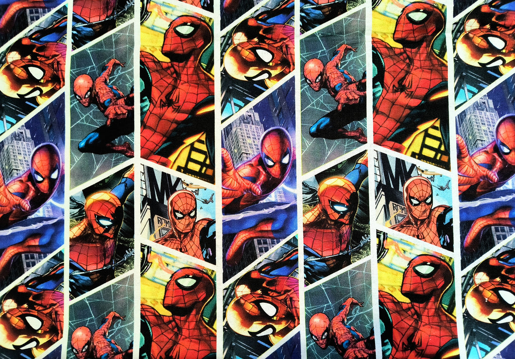 Spiderman comic Shards Digital 71185 - Multi Fabric - 1/2 Meter - Cotton Fabric