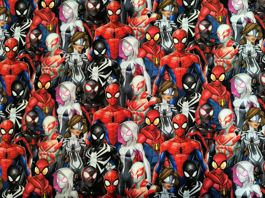 Spiderman and Friends Digital 69717 - Multi Fabric - 1/2 Meter - Cotton Fabric