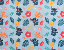 Load image into Gallery viewer, Stitch Hula 73292 - Light Blue Fabric - 1/2 Meter - Cotton Fabric
