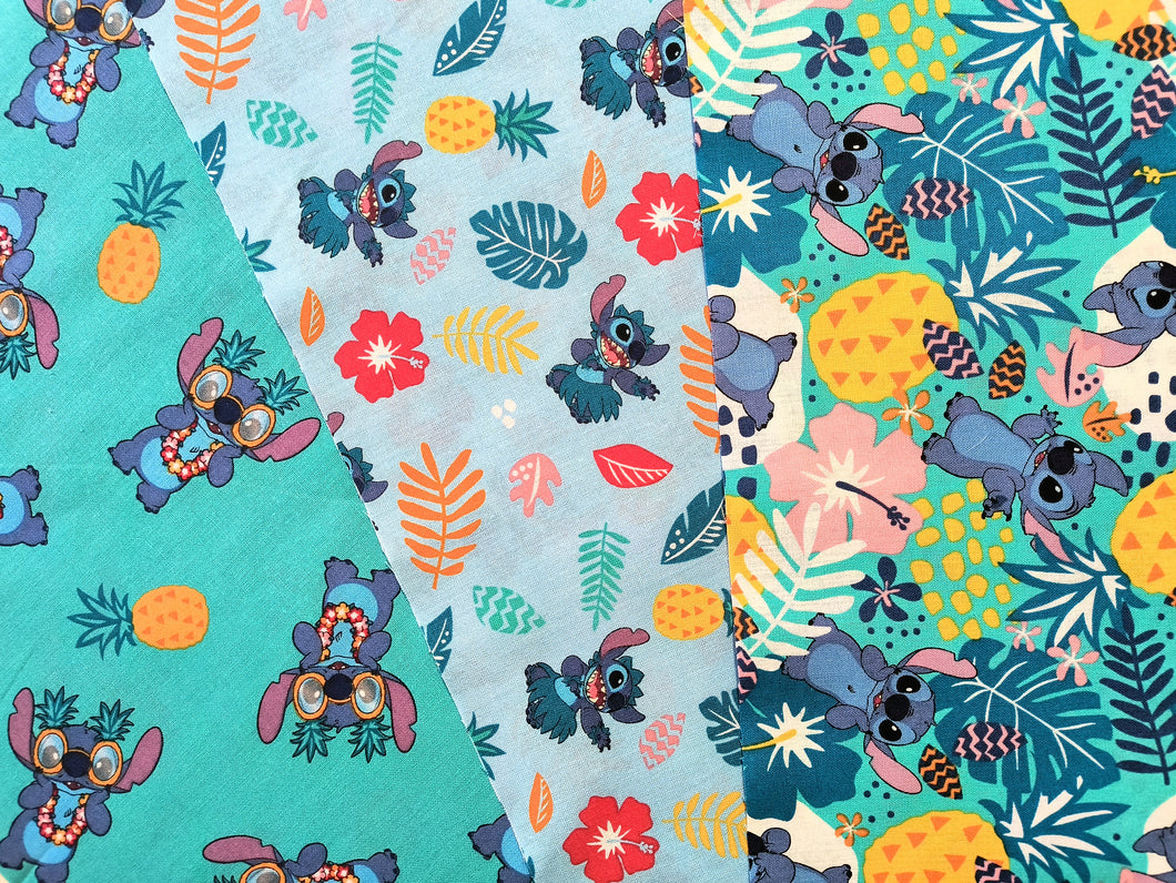 Stitch 3PCS Fat Quarter Bundle - Cotton Fabric