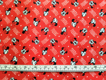Load image into Gallery viewer, Minnie Tossed Face - Red Fabric - 1/2 Meter - Cotton Fabric
