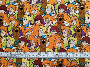 Scooby Doo 23700302JAS - Multi Fabric - 1/2 Meter - Cotton Fabric